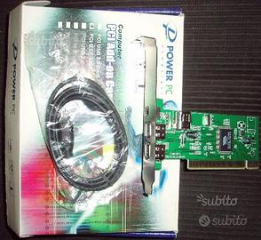 Pc card firewire pci IEEE 1394 4 porte + cavo