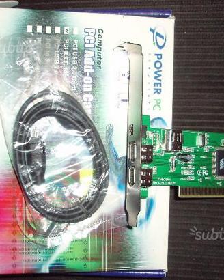 Pc card firewire pci IEEE 1394 4 porte + cavo