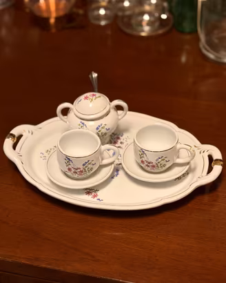 Servizio caffè  2 persone in porcellana