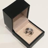 Anello Bvlgari B.zero1 in oro bianco a tre fasce