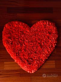 Tappeto cuore arancione