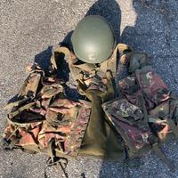 Casco e gilet da softair