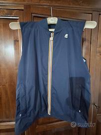 kway smanicato blu taglia M