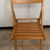 Sedia pieghevole in legno