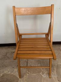 Sedia pieghevole in legno
