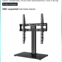 Supporto in vetro temperato per tv fino a 60"