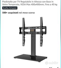 Supporto in vetro temperato per tv fino a 60"
