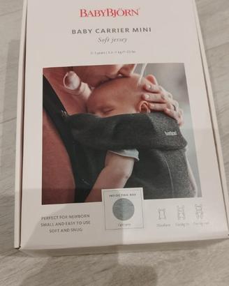 Marsupio baby carrier mini light grey 3d jersey