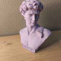 STATUA BUSTO DAVID PICCOLO IN RESINA 10  cm