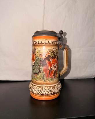 Boccale Birra Gerz Germany – Scena Dipinta Volpi