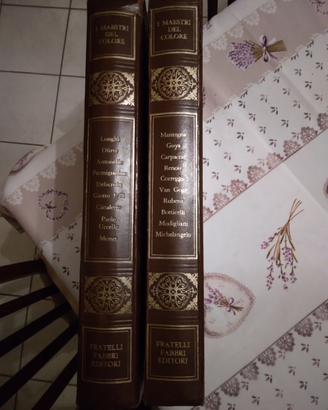 Libri arte vintage. i maestri del colore