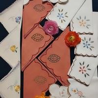 tovaglioli in stoffa ricamati a mano 