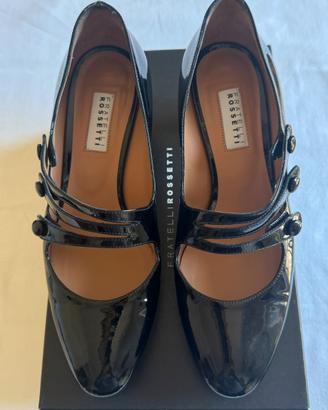 Fratelli Rossetti scarpe nere lucide donna 37½