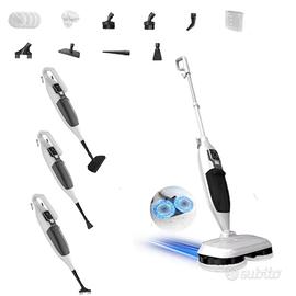 Pulitore a vapore 2 in 1, con dispositivo manuale,
