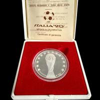 Medaglia ufficiale Italia 90 in argento  IPZS