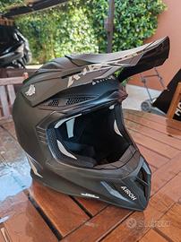 casco cross nero misura L