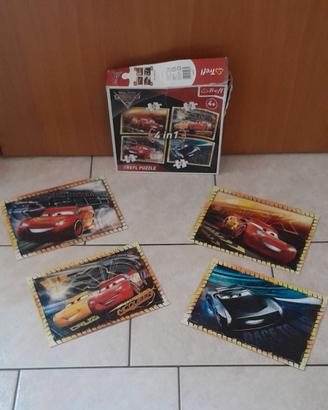 4 Puzzle in 1 Pixar Disney Cars completi Trefl