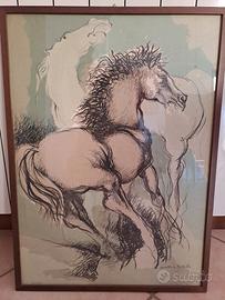 Quadro Cavalli in libertà 