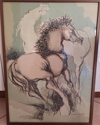 Quadro Cavalli in libertà 