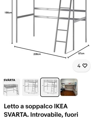 Letto a soppalco IKEA