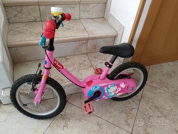 Bicicletta bimba ruote 14 Decathlon 