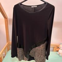 Canotta donna con stampa leopardata