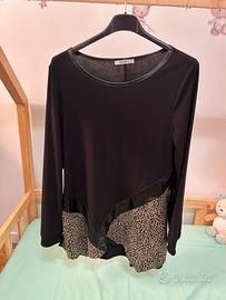 Canotta donna con stampa leopardata