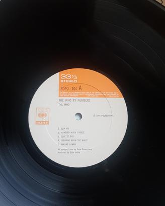 Disco vinile The Who by numbers 