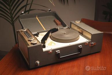 Giradischi portatile vintage, National 2-Band