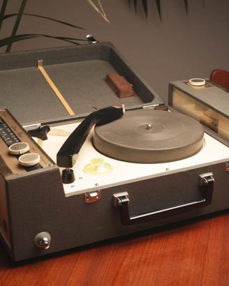 Giradischi portatile vintage, National 2-Band