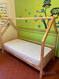 Letto Montessori a Casetta 200x100 cm