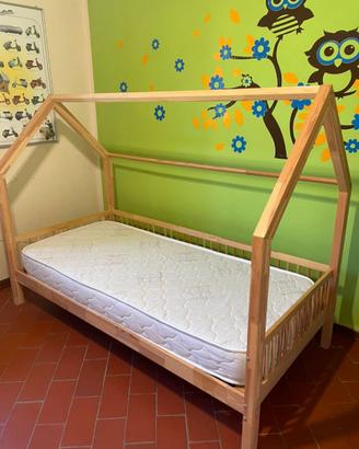 Letto Montessori a Casetta 200x100 cm