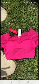 top camisole taglio laser pizzo 