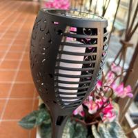 3 Lampade solari esterno,spiaggai effetto fiamma