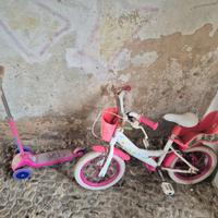 Bicicletta bambina piu monopattini