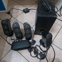 impianto audio 5.1 Logitech funzionante da rev.