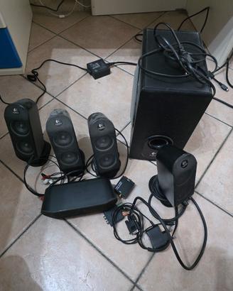 impianto audio 5.1 Logitech funzionante da rev.