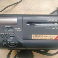 Videocamera Hitachi Hi8 VM-H37E PAL + borsa + cavi