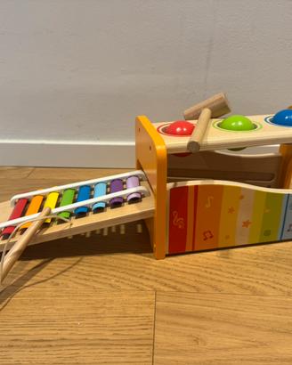 Banco palline   con Xilofono in legno - Hape