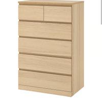 2 x MALM
Ikea 6 cassetti ROVERE - 80x123