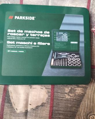 Set maschi e filiere Parkside nuovo Sigillato 