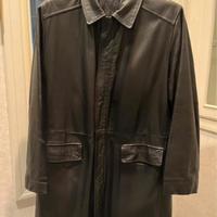 Giaccone in pelle nero tg.XL