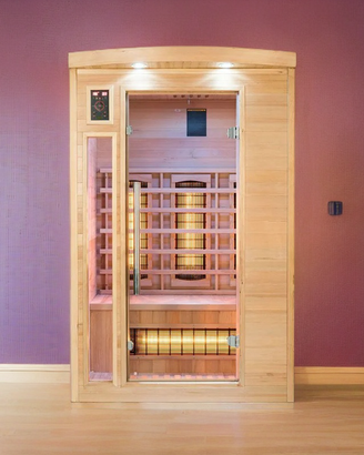 Sauna Infrarossi 2 Posti 120x120x190 cm NUOVA
