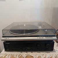 giradischi technics SL DD22 e amplificatorePioneer