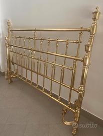 Letto in ottone “riva di cantu” bagno oro