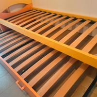 Letto singolo con secondo letto estrabile