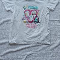 T-shirt bianca da donna “Follow Your Heart” - S