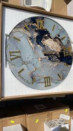 Orologio 40cm effetto marmo