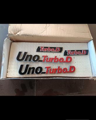 targhette fiat uno turbo diesel 