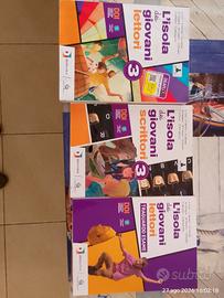 libri di scuola per la terza seconda e prima media